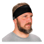 Load image into Gallery viewer, Chill-its 6634 Performance Knit Cooling Headband, Polyester/spandex, One Size Fits Most, Black, Ships In 1-3 Business Days