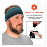 Load image into Gallery viewer, Chill-its 6634 Performance Knit Cooling Headband, Polyester/spandex, One Size Fits Most, Black, Ships In 1-3 Business Days