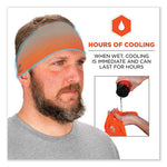 Load image into Gallery viewer, Chill-its 6634 Performance Knit Cooling Headband, Polyester/spandex, One Size Fits Most, Orange, Ships In 1-3 Business Days