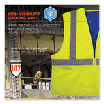 Load image into Gallery viewer, Chill-its 6668 Class 2 Hi-vis Safety Cooling Vest, Polymer, Medium, Lime, Ships In 1-3 Business Days