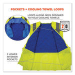 Load image into Gallery viewer, Chill-its 6668 Class 2 Hi-vis Safety Cooling Vest. Polymer, Large, Lime, Ships In 1-3 Business Days