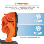 Load image into Gallery viewer, Chill-its 6090 Rechargeable Portable Jobsite Fan, 9.5, Orange/black, Ships In 1-3 Business Days