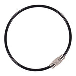 Load image into Gallery viewer, Arsenal 5719 Wire Cable Key Ring, 1.88" Dia, Iron, Black, 10/pack, Ships In 1-3 Business Days