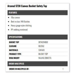 Load image into Gallery viewer, Arsenal 5738 Canvas Hoist Bucket Safety Top, 12.5 Diameter, White, Ships In 1-3 Business Days