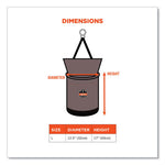 Load image into Gallery viewer, Arsenal 5973 Hoist Bucket Tool Bag With D-rings And Zipper Top, 12.5 X 12.5 X 17, Gray, Ships In 1-3 Business Days