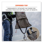 Load image into Gallery viewer, Arsenal 5976 Xl Hoist Bucket Tool Bag With Swiveling Carabiner And Zipper Top, 16 X 16 X 20, Gray, Ships In 1-3 Business Days