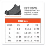 Load image into Gallery viewer, Trex 6300tc One-piece Slip-on Tungsten Carbide Ice Cleats, Medium, Black, Pair, Ships In 1-3 Business Days