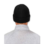 Load image into Gallery viewer, N-ferno 6811z Rib Knit Hat With Zipper For Bump Cap Insert, One Size Fits Most, Black, Ships In 1-3 Business Days