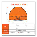 Load image into Gallery viewer, N-ferno 6804 Skull Cap Winter Hat With Led Lights, One Size Fits Most, Orange, Ships In 1-3 Business Days