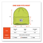 Load image into Gallery viewer, N-ferno 6806 Cuffed Rib Knit Winter Hat, One Size Fits Most, Lime, Ships In 1-3 Business Days