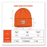 Load image into Gallery viewer, N-ferno 6806 Cuffed Rib Knit Winter Hat, One Size Fits Most, Orange, Ships In 1-3 Business Days