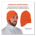 Load image into Gallery viewer, N-ferno 6806 Cuffed Rib Knit Winter Hat, One Size Fits Most, Orange, Ships In 1-3 Business Days