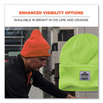Load image into Gallery viewer, N-ferno 6806 Cuffed Rib Knit Winter Hat, One Size Fits Most, Orange, Ships In 1-3 Business Days