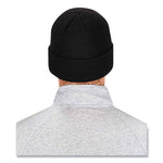 Load image into Gallery viewer, N-ferno 6806 Cuffed Rib Knit Winter Hat, One Size Fits Most, Black, Ships In 1-3 Business Days