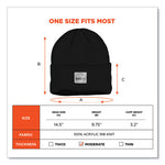 Load image into Gallery viewer, N-ferno 6806 Cuffed Rib Knit Winter Hat, One Size Fits Most, Black, Ships In 1-3 Business Days