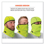 Load image into Gallery viewer, N-ferno 6823 Hinged Balaclava Face Mask, Fleece, One Size Fits Most, Lime, Ships In 1-3 Business Days