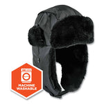 Load image into Gallery viewer, N-ferno 6802z Zippered Trapper Hat, Small/medium, Black, Ships In 1-3 Business Days