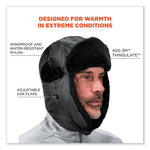 Load image into Gallery viewer, N-ferno 6802z Zippered Trapper Hat, Small/medium, Black, Ships In 1-3 Business Days