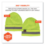 Load image into Gallery viewer, N-ferno 6803 Reflective Rib Knit Winter Hat, One Size Fits Most, Lime, Ships In 1-3 Business Days