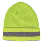 Load image into Gallery viewer, N-ferno 6803 Reflective Rib Knit Winter Hat, One Size Fits Most, Lime, Ships In 1-3 Business Days