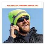 Load image into Gallery viewer, N-ferno 6803 Reflective Rib Knit Winter Hat, One Size Fits Most, Lime, Ships In 1-3 Business Days