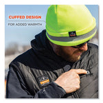Load image into Gallery viewer, N-ferno 6803 Reflective Rib Knit Winter Hat, One Size Fits Most, Lime, Ships In 1-3 Business Days