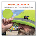 Load image into Gallery viewer, N-ferno 6803 Reflective Rib Knit Winter Hat, One Size Fits Most, Lime, Ships In 1-3 Business Days