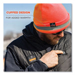 Load image into Gallery viewer, N-ferno 6803 Reflective Rib Knit Winter Hat, One Size Fits Most, Orange, Ships In 1-3 Business Days