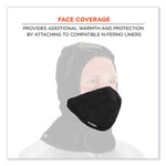 Load image into Gallery viewer, N-ferno 6870 2-layer Thermal Mouthpiece, Fleece/cotton, Black, One Size Fits Most, Ships In 1-3 Business Days