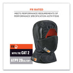 Load image into Gallery viewer, N-ferno 6876 2-layer Fr Liner + Mouthpiece Kit, Modacrylic Cotton, One Size Fits Most, Black, Ships In 1-3 Business Days