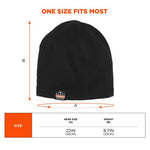 Load image into Gallery viewer, N-ferno 6813 Winter Skull Cap Helmet Liner, Polyester; Spandex, One Size Fits Most, Black, Ships In 1-3 Business Days