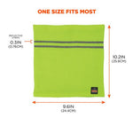 Load image into Gallery viewer, N-ferno 6961 Reflective Winter Neck Gaiter, One Size Fits Most, Lime, Ships In 1-3 Business Days