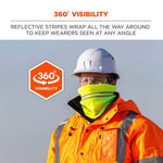 Load image into Gallery viewer, N-ferno 6961 Reflective Winter Neck Gaiter, One Size Fits Most, Lime, Ships In 1-3 Business Days