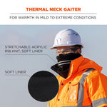 Load image into Gallery viewer, N-ferno 6961 Reflective Winter Neck Gaiter, One Size Fits Most, Black, Ships In 1-3 Business Days