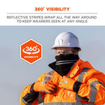 Load image into Gallery viewer, N-ferno 6961 Reflective Winter Neck Gaiter, One Size Fits Most, Black, Ships In 1-3 Business Days