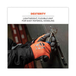 Load image into Gallery viewer, Proflex 7401 Coated Lightweight Winter Gloves, Orange, Medium, Pair, Ships In 1-3 Business Days