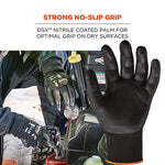 Load image into Gallery viewer, Proflex 7001 Nitrile-coated Gloves, Black, X-small, 12 Pairs, Ships In 1-3 Business Days