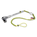 Load image into Gallery viewer, Squids 3100 Lanyard W/aluminum Carabiner + Cinch-loop, 10 Lb Max Work Capacity, 35" To 45", Lime, Ships In 1-3 Business Days