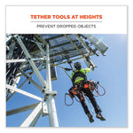 Load image into Gallery viewer, Squids 3100 Lanyard W/aluminum Carabiner + Cinch-loop, 10 Lb Max Work Capacity, 35" To 45", Lime, Ships In 1-3 Business Days