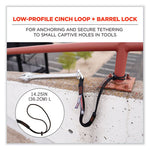 Load image into Gallery viewer, Squids 3105 Tool Lanyard W/aluminum Carabiner+cinch-loop, 15 Lb Max Work Cap, 32" To 48", Black, Ships In 1-3 Business Days