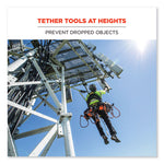 Load image into Gallery viewer, Squids 3105 Tool Lanyard W/aluminum Carabiner+cinch-loop, 15 Lb Max Work Cap, 32" To 48", Black, Ships In 1-3 Business Days