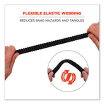 Load image into Gallery viewer, Squids 3105 Tool Lanyard W/aluminum Carabiner+cinch-loop, 15 Lb Max Work Cap, 32" To 48", Black, Ships In 1-3 Business Days