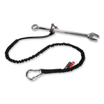 Load image into Gallery viewer, Squids 3100 Lanyard W/aluminum Carabiner + Cinch-loop, 10 Lb Max Work Capacity, 42" To 54", Black, Ships In 1-3 Business Days