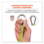 Load image into Gallery viewer, Squids 3100 Lanyard W/aluminum Carabiner + Cinch-loop, 10 Lb Max Work Capacity, 42" To 54", Lime, Ships In 1-3 Business Days