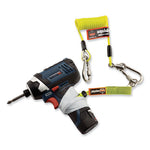 Load image into Gallery viewer, Squids 3130s Coiled Cable Lanyard With Carabiners, 2 Lb Max Working Capacity, 6.5" To 48", Lime, Ships In 1-3 Business Days