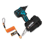 Load image into Gallery viewer, Squids 3130m Coiled Cable Lanyard With Carabiners, 5 Lb Max Working Capacity, 6.5" To 48", Orange, Ships In 1-3 Business Days