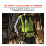 Load image into Gallery viewer, Squids 3132 Barcode Scanner Lanyard Harness, Large: 20" Arm Strap, 43" Lanyard Strap, Hi-vis Lime, Ships In 1-3 Business Days