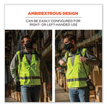 Load image into Gallery viewer, Squids 3132 Barcode Scanner Lanyard Harness, Large: 20" Arm Strap, 43" Lanyard Strap, Hi-vis Lime, Ships In 1-3 Business Days