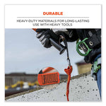Load image into Gallery viewer, Squids 3148 Tool Lanyard W/xl Carabiner+threaded Loop, 80 Lb Max Work Capacity, 76", Orange/black, Ships In 1-3 Business Days