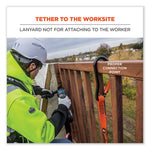 Load image into Gallery viewer, Squids 3148 Tool Lanyard W/xl Carabiner+threaded Loop, 80 Lb Max Work Capacity, 76", Orange/black, Ships In 1-3 Business Days